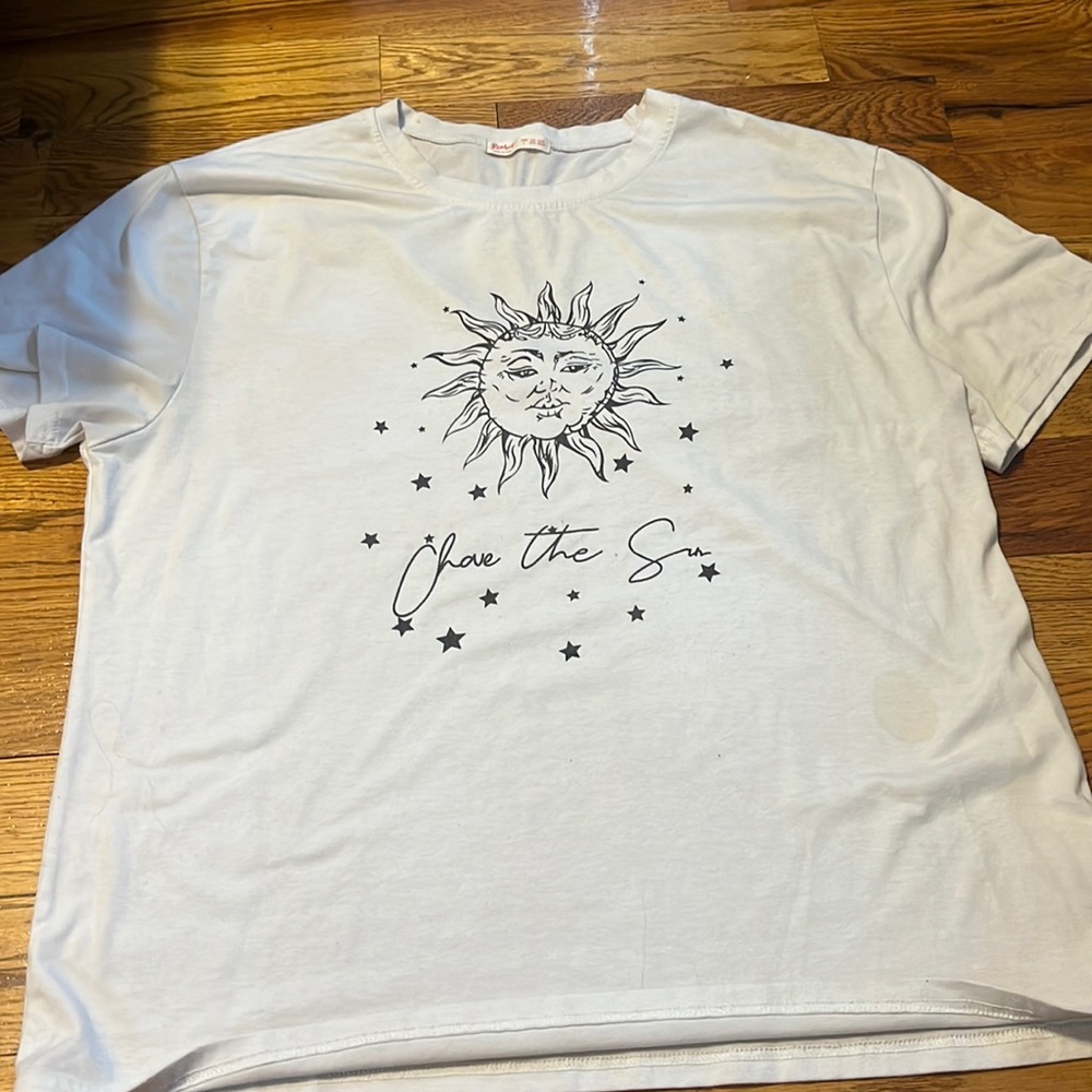 romwe oversized t shirt, size L